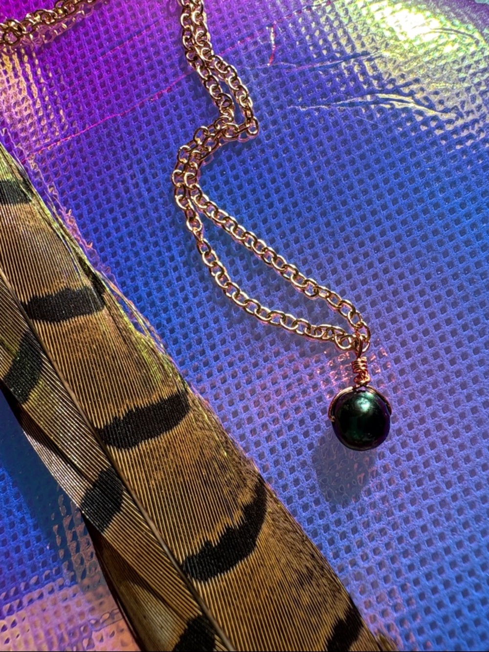 Dark Green Pearl Pendant